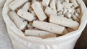 Manioc blanc séché